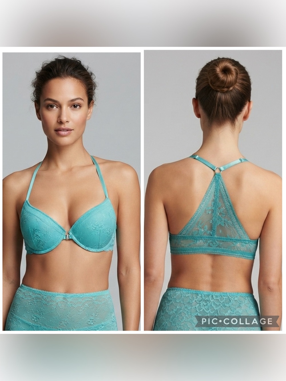 French Affair  Racerback Push-Up Lace Bra